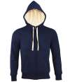 10584 Unisex Sherpa Hoodie French Navy colour image